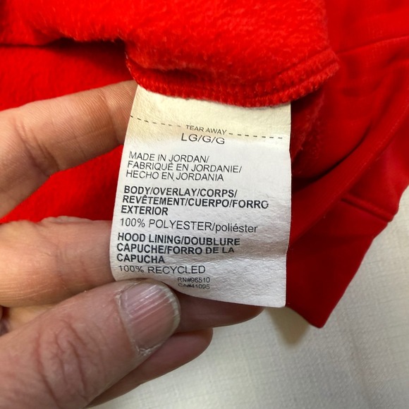 Under‎ Armour Red HeatGear Quarter Zip Hoodie Athletic Pullover LG Cropped - Picture 5 of 7